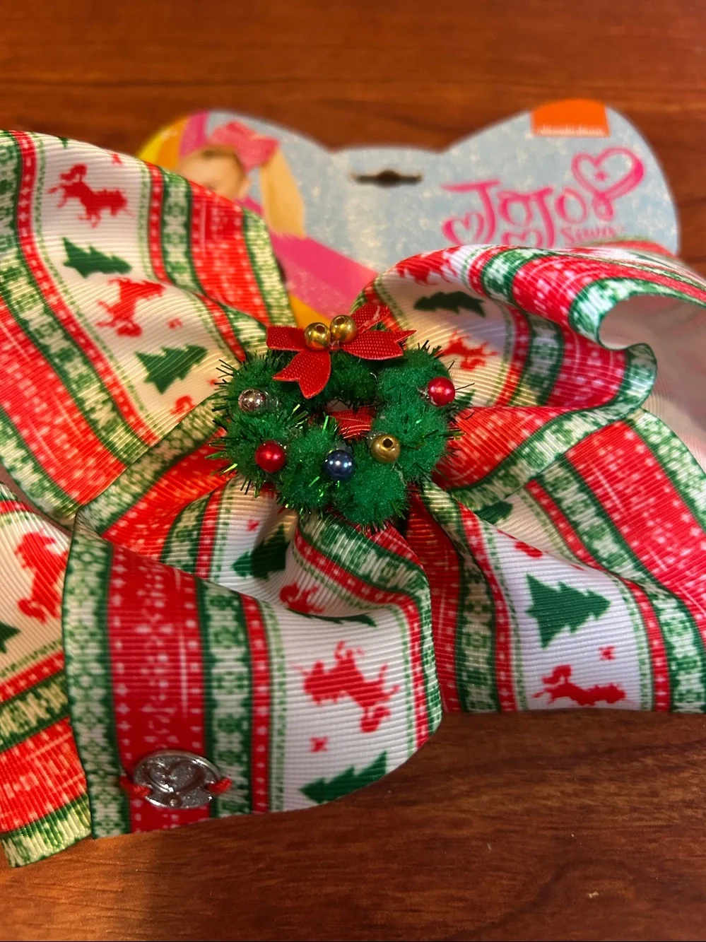 Nickelodeon Jojo Siwa Christmas Hair Bow Clip